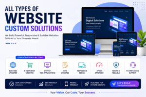 All Types of Website Custom Solutions and seoagencypower